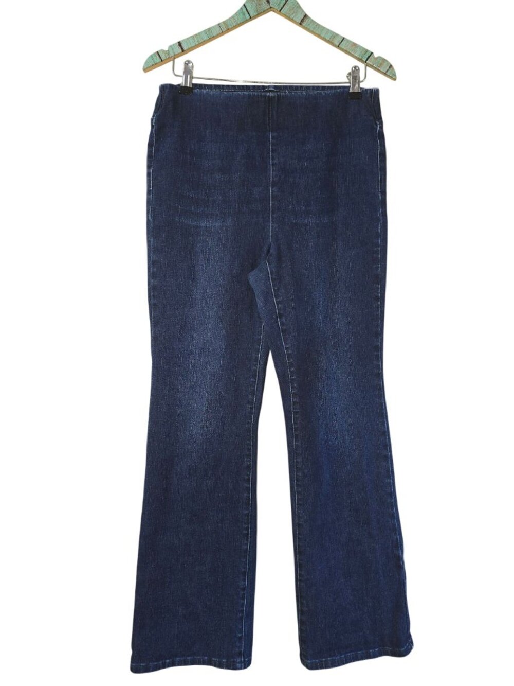 Soft Surroundings Ultimate Denim Pull-on Bootcut Jeans, Sz M